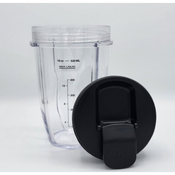 Ninja Nutri 18oz REPLACEMENT TO GO CUP with spout LID for Duo Blender BL642 - Picture 2 of 5